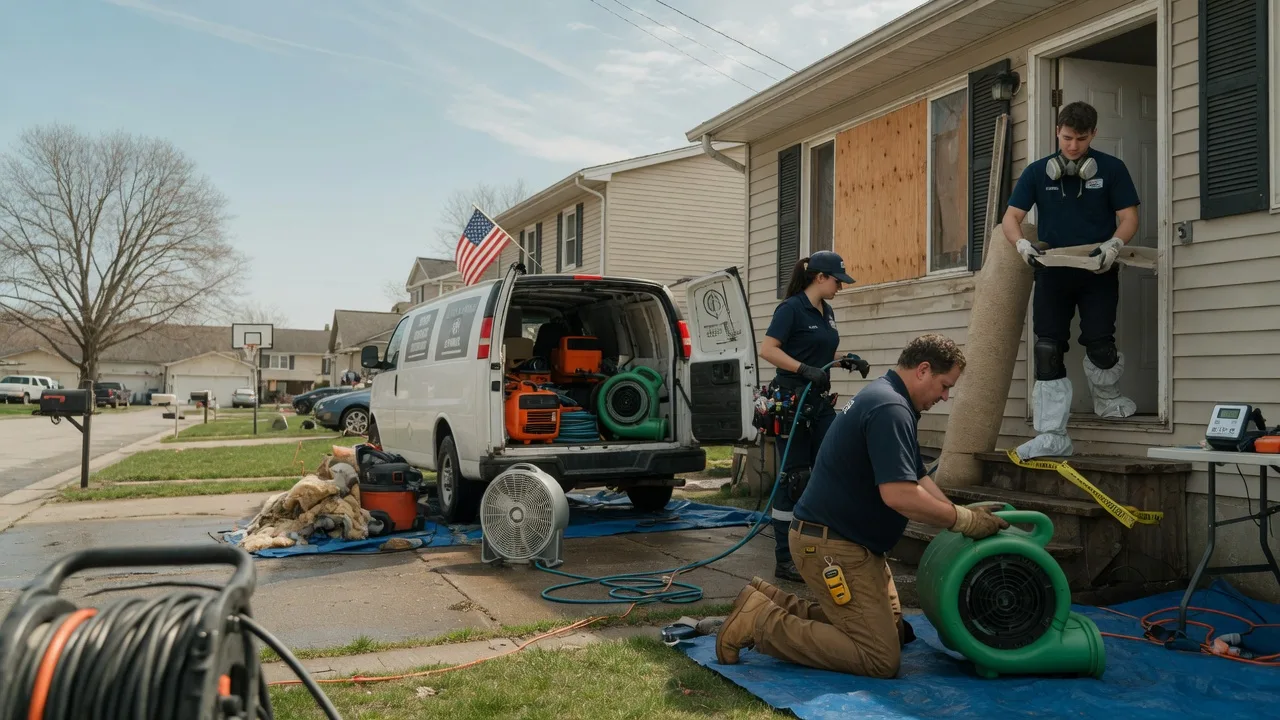 Water Damage Restoration in Pittsburg, IL near me
